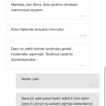 Zara'dan Eksik Ürün Teslimatı Ve Yetersiz Müşteri Hizmetleri