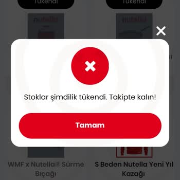 Nutella Kazak Hediyesi İçin Stok Sorunu