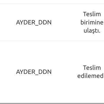 Yurtiçi Kargo Ayder Ddn Şubesi İle Yaşanan Teslimat Sorunu!