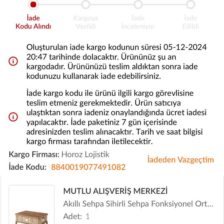 İade Sürecindeki Gecikme Ve Müşteri Hizmetleri Sorunu