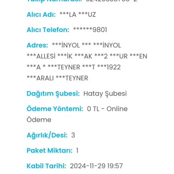 Kargo Teslimatında Uzun Süreli Bekleyiş