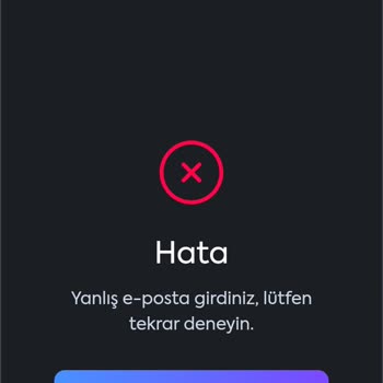 Yanlış E-posta Adresiyle Hesap Sorunu