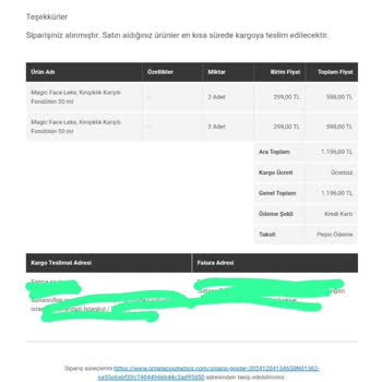 Kargo Ve İletişim Problemleriyle Karşılaştım