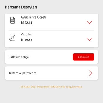 Vodafone Faturasında Anlaşılmaz Vergi Ve Hak Edilen Tutarın Ödenmemesi