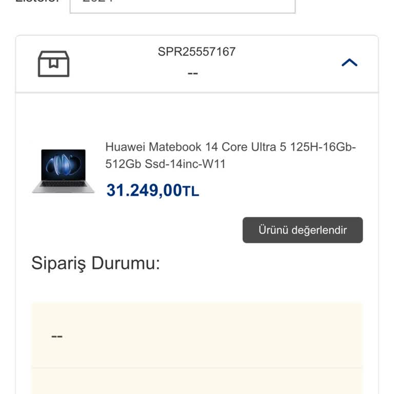 Vatan Bilgisayar'dan Sipariş Ettiğim Laptop Kargoya Verilmedi