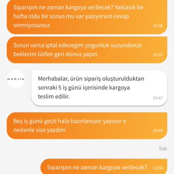 Trendyol Siparişimde İletişim Eksikliği Ve Gecikme Sorunu
