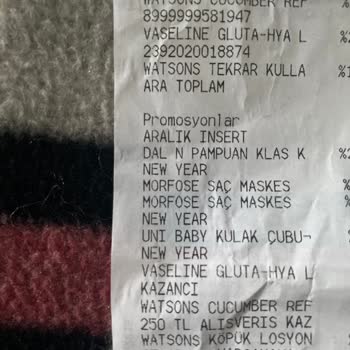 Watsons Mağazasında Eksik Ürün Teslimatı