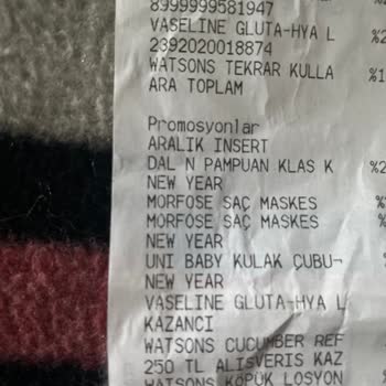 Watsons Mağazasında Eksik Ürün Teslimatı