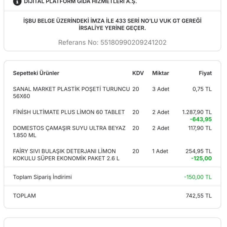 Migros Sanal Market'te İptal Edilen İndirimli Ürün Sorunu