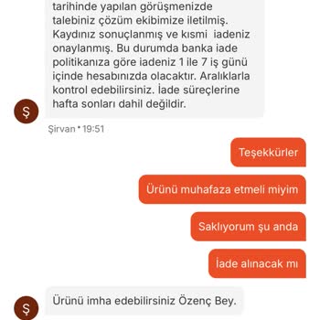 Yanlış Sipariş Ve Eksik İade Sorunu