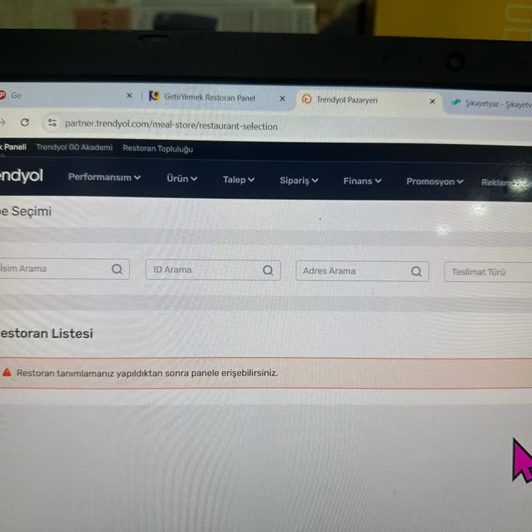 Trendyol Yemek Restoran Başvurusu Sürecinde Yaşanan Gecikme Ve İlgisizlik