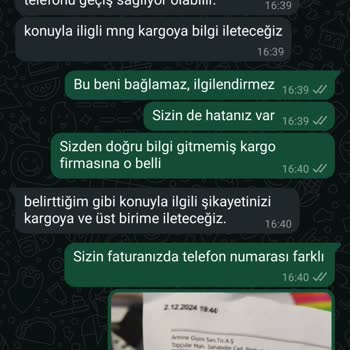 Yanlış Telefon Numarası İle Gönderilen Kargolar Ve Müşteri Hizmetleri Sorunu