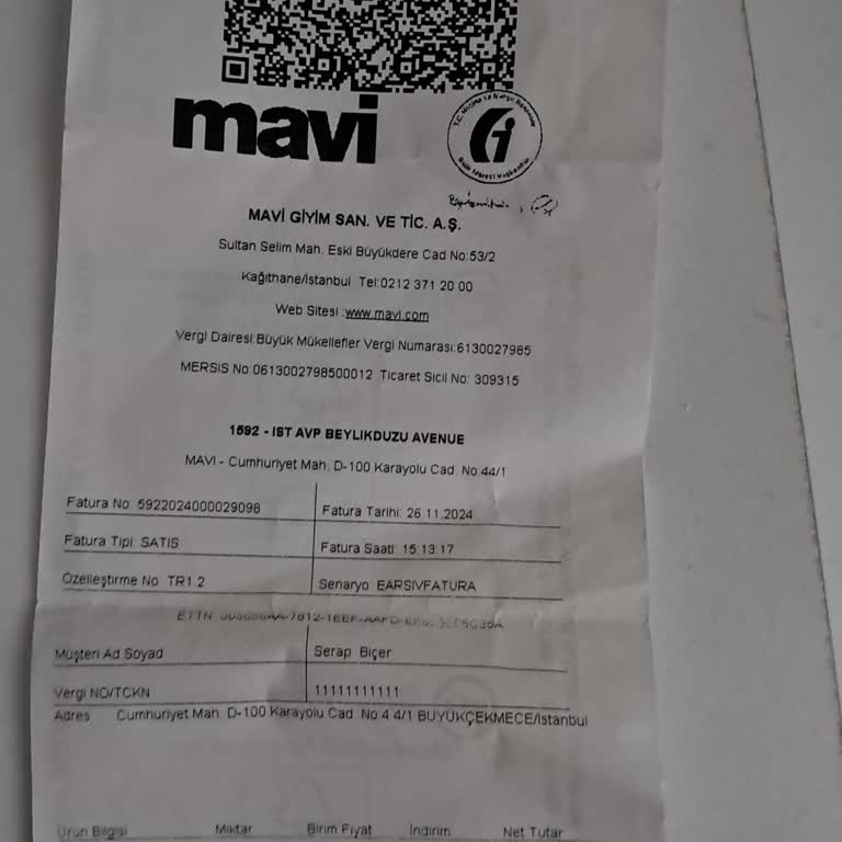 Mavi Jeans'ten Sipariş Edilen Ürün Teslim Edilmedi
