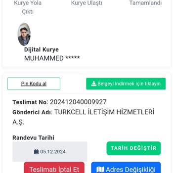 Turkcell Dijital Kurye İle Teslimat Sorunu Ve Müşteri Hizmetleri Yanıltması