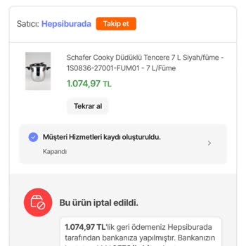 Hepsiburada'dan İptal Edilen Sipariş Ve Fiyat Artışı Mağduriyeti