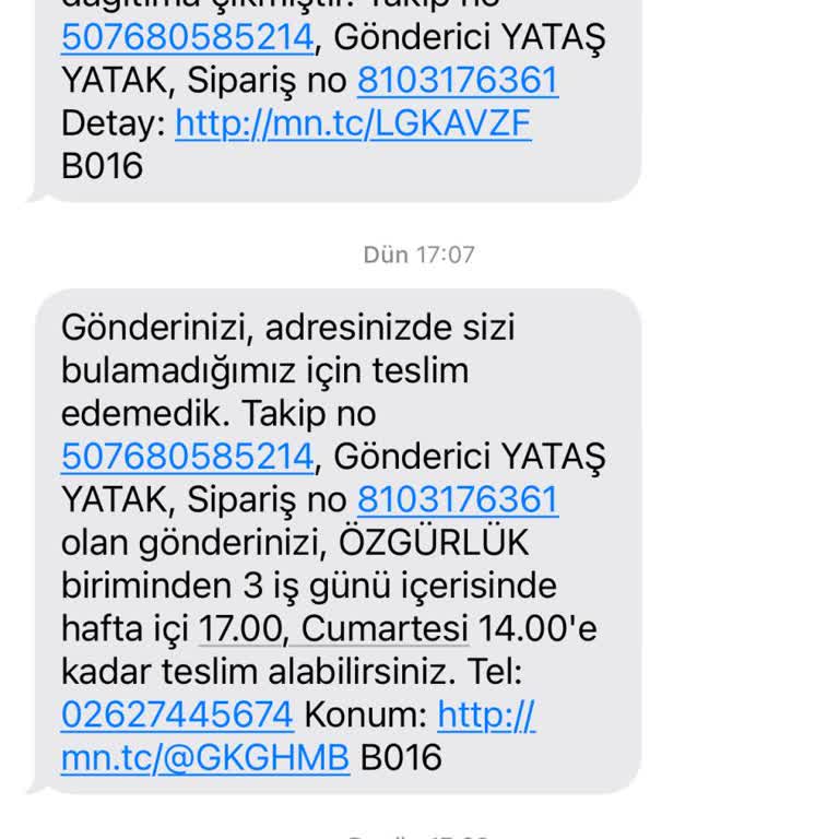 Kayıp Kargo Ve Ulaşılamayan Şube