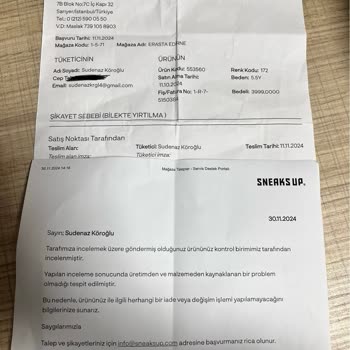 Ayakkabıda Erken Yıpranma Ve İlgisiz Hizmet