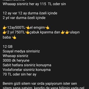 Vodafone Tarifeleri Üzerine Bilgilendirme Ve Yetkililere Çağrı