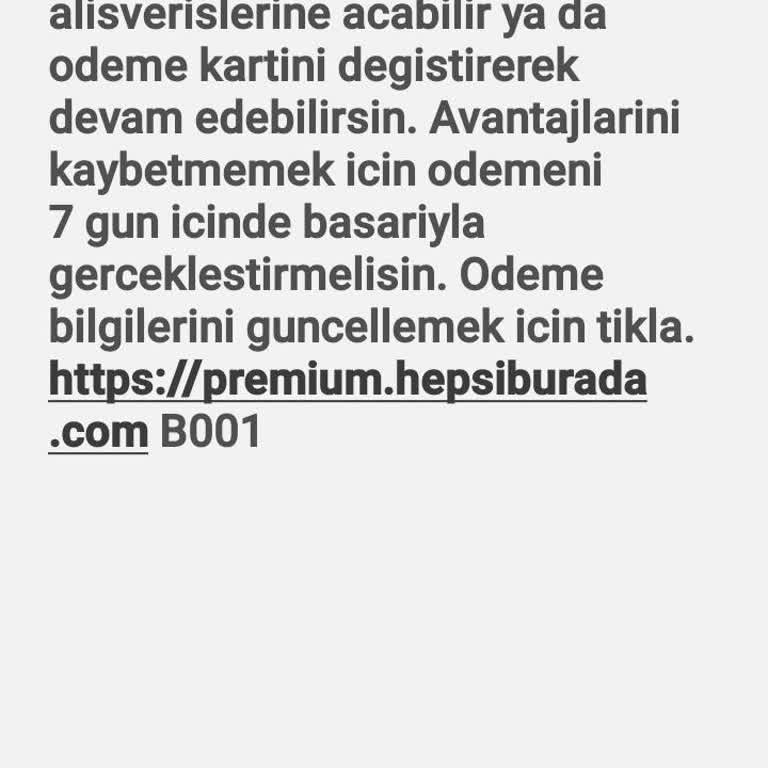Hepsiburada Premium Üyelik İptal Sorunu