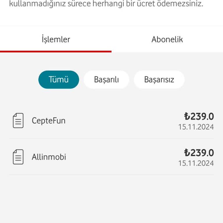 Vodafone Habersiz Üyelik Ve Para Çekimi Sorunu!