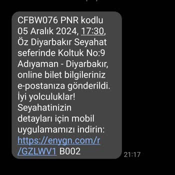Öz Diyarbakır Otobüsünün Gecikmesi Nedeniyle Ücret İadesi Talebi
