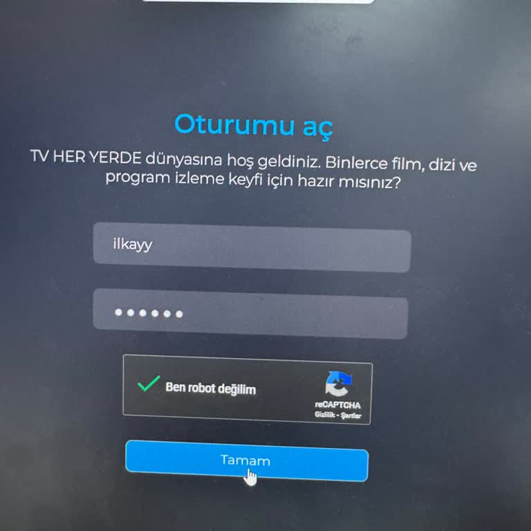 TÜRKSAT Kablo Net TV'de Oturum Açma Sorunu