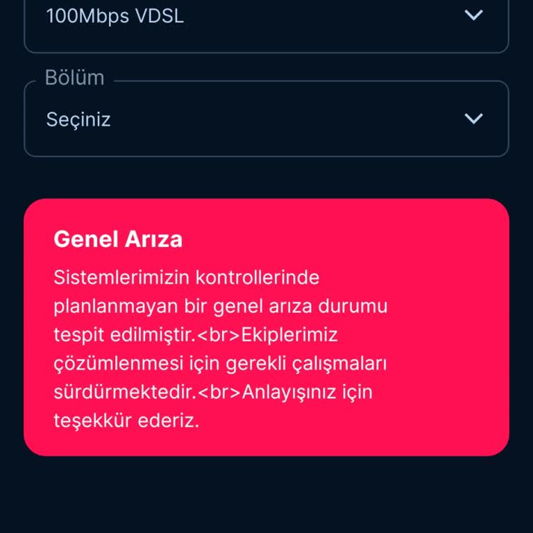 Müşteri Hizmetleri Ve Mobil Uygulama Sorunları