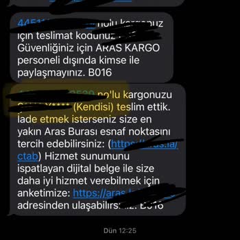 Kayıp Kargo Ve İlgisiz Müşteri Hizmetleri