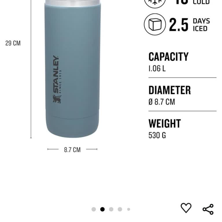 Stanley 1.07L Thermos Fails to Keep Drinks Hot for Promised Duration