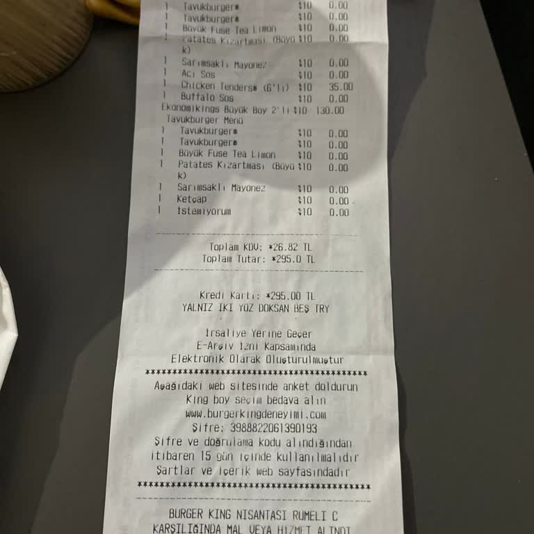 Burger King Nişantaşı'nda Eksik Ürün Ve Kaba Hizmet Sorunu