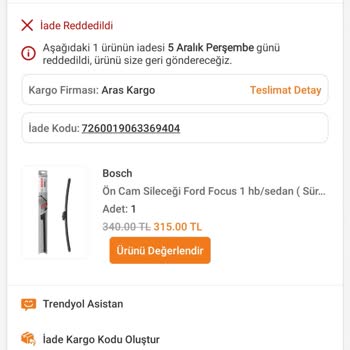 Trendyol'da Haksız İade Reddi Ve Müşteri Mağduriyeti