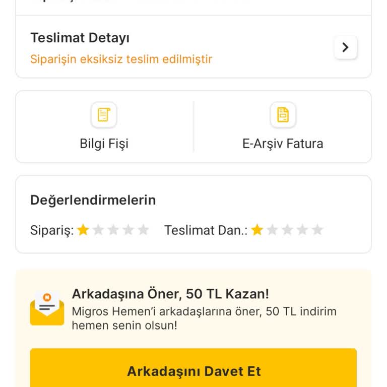 Eksik Sipariş Ve İlgisiz Müşteri Hizmetleri