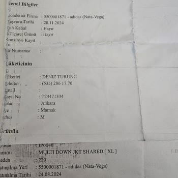Adidas Montunda Tüy Sorunu Ve Müşteri Hizmetleri Hayal Kırıklığı
