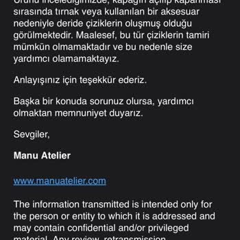 Çiziklerle Dolan Yeni Çanta Şoku