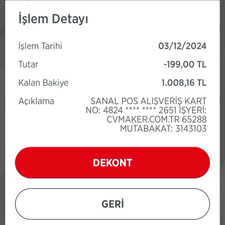 İzinsiz Çekilen Ücretin İadesini Talep Ediyorum