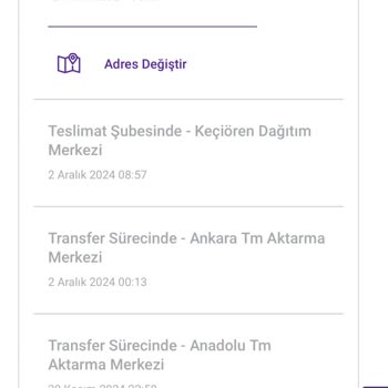 Teslimat Şubesinde Bekleyen Kargom İçin Çözüm Bekliyorum