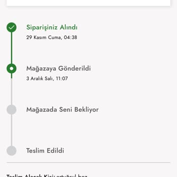 Kütahya'ya Ulaşmayan Sipariş