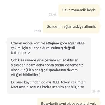 Binance Reef Coin Çekim Sorunu Ve Müşteri Hizmetlerine Ulaşamama