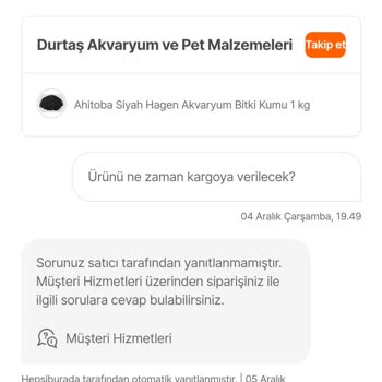 Eksik Gönderim Ve İletişim Sorunu