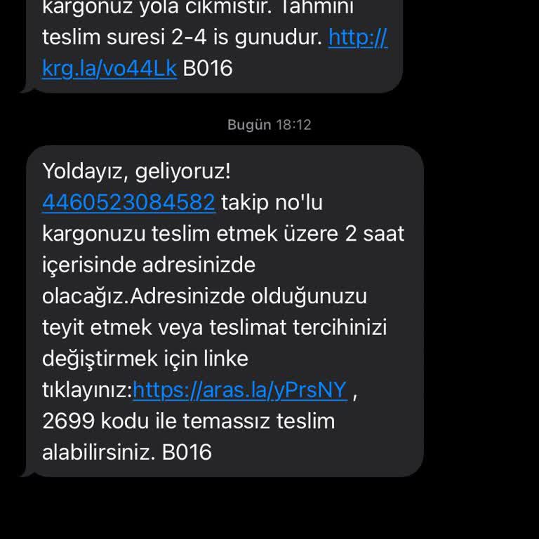 Aras Kargo'nun Yanıltıcı Mesajları Ve Teslimat Sorunu