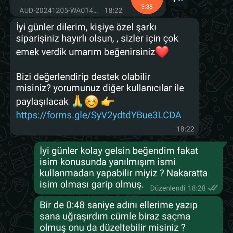 Kişiye Özel Şarkı Hayal Kırıklığı