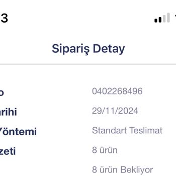 Geciken Sipariş Ve İletişim Sorunları