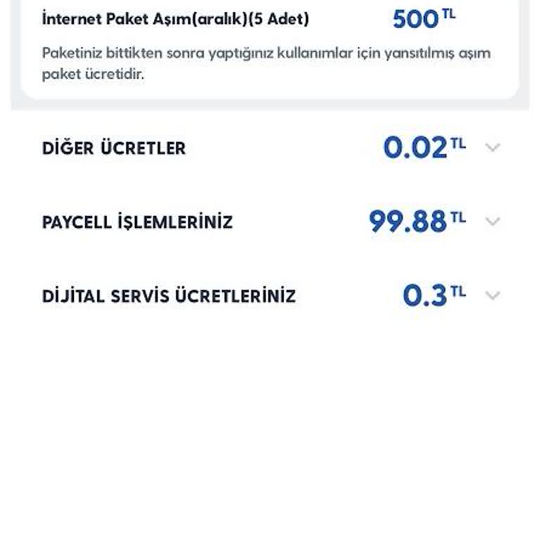 Turkcell'de İlk Ayda Şok Fatura Ve Hızla Tükenen İnternet Paketi