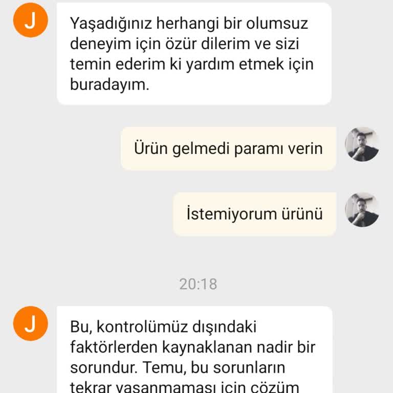 Ürün Teslimatı Ve İade Sorunu