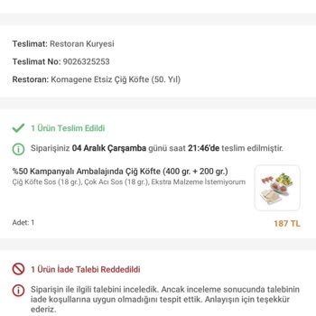Trendyol GO'da Kampanyalı Ürün Hayal Kırıklığı