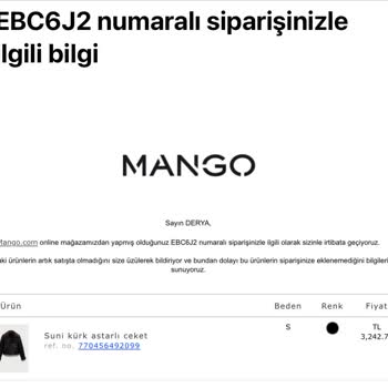Mango Alışverişinde Stok Sorunu Ve İletişim Eksikliği