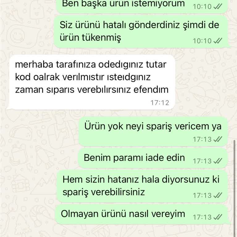 Yanlış Ürün Gönderimi Ve İade Sorunu