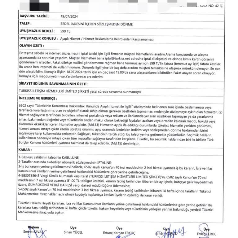 Abonelik İptali Sonrası Fatura Sorunu Ve Sürekli Aramalar