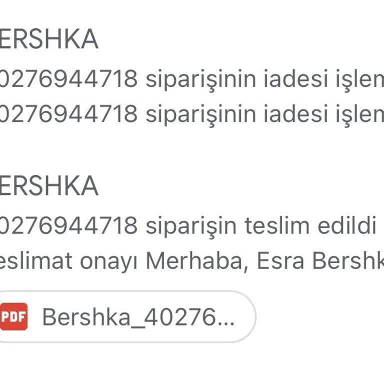 Bershka'dan Yanlış İade Ve Mağduriyet