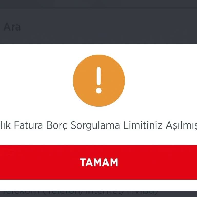 Mobil Bankacılıkta Fatura Ödeme Limiti Sorunu